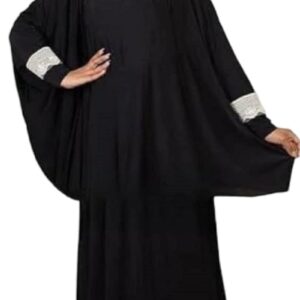 طقم صلاة من قطعة واحدة للنساء يتضمن خمار أسود