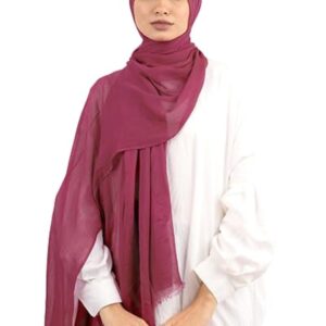 Le Voile Women cotton plain modal Scarf (pack of 1)