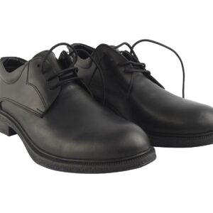 حذاء جلد طبيعي للرجال أسود - 156