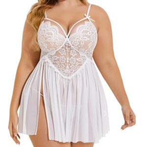 لانجيري كينجدوم للنساء، ملابس نوم قصيرة أنيقة ومثيرة جاهزة للارتداء، ملابس ليلية من اكسسورايز