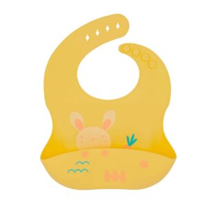 مجموعة بافتات سيليكون بتصميم حيوانات، بافتات اطفال ومرايل سيليكون مقاومة للماء لتغذية الطفل، مقاس قابل للتعديل., 6 months ~ 6 years