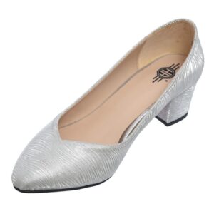 اتش ايه حذاء بكعب جلدي للنساء C0mfortable