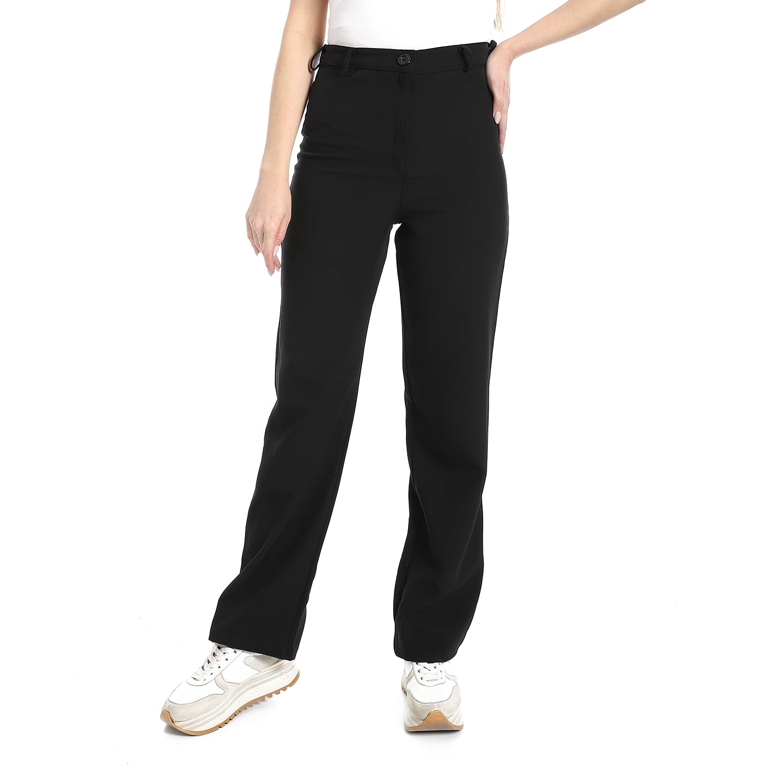 51CP859SLdL بنطلون بخصر مرتفع للنساء من اندورا