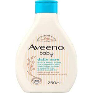 افينو بيبي العناية اليومية للجسم والشعر للبشرة الحساسة خالية من الكبريتات والبارابين، 250 مل