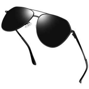 نظارة شمس بتصميم كلاسيكي للجنسين من جوبين بعدسات مستقطبة وإطار معدني خفيف للحماية من الأشعة فوق البنفسجية بطول موجي 400