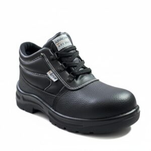 حذاء سيفتي جلد للعمل مع حماية أصابع القدم من الصلب من ارو، لون أسود، مقاس 44