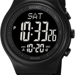 ساعة رياضية رقمية مقاومة للماء من جويزز، ساعة خارجية مقاومة للصدمات للرجال والنساء، انشطة السباحة والجري، ساعة يد للجنسين مع ساعة توقيت ومنبه