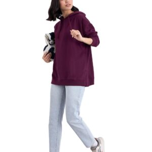 هودي طويل بكتف متدلي للنساء من ستايلي