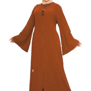 عبايه الخامة كريب اكمام واسعه المقاسات من XL الي XXXXL تلبيس من 70 حتي 100 كيلو GAMAL SONS FOR ABAYA GS-104-32088-Parent