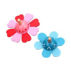 لعبة دوارة للاطفال من بيمالتر بلومينكريسيل ايه يو اس، لعبة دوارة بتصميم زهور مطلية، قطعتين