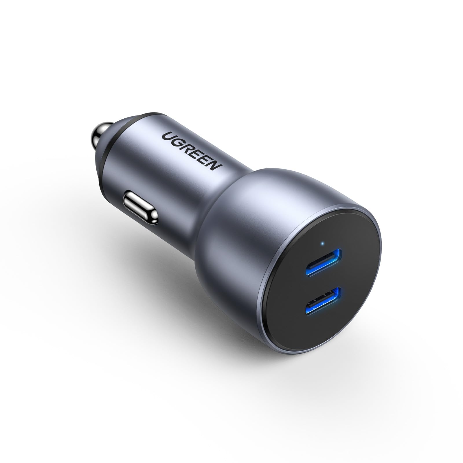 51E1-kumkoL UGREEN Dual USB-C Car Charger PD 60W, Fast Charging Car Battery Charger Double Type-C Socket, USB PD Automobile Plug for iPhone 16e, iPhone 16 Pro Max/16/15/14/13/12, Galaxy S25/S24, iPad Pro 6/Air 5