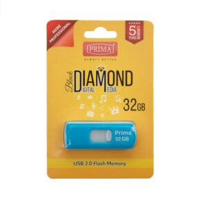 Prima High-Speed Data Storage Flash Memory, 32GB Capacity, Blue