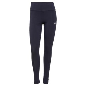 سروال ضيق للنساء اسينشال من اديداس بخصر عالي مزين بشعار العلامة التجارية