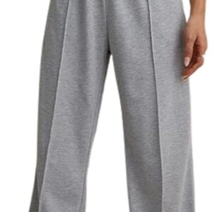 بنطلون رياضي ميلتون بخصر مرتفع مزين بخط ورباط قماش مرن ومريح للاستخدام اليومي والرياضة