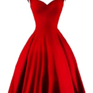 فستان المناسبات للنساء بلون احمر