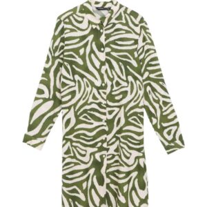 LC واكيكي بلوزة طويلة منقوشة للنساء