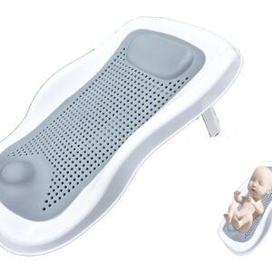 حوض استحمام بتصميم قابل للطي بألوان مختلفة مصنوع من السيليكون المقاوم للانزلاق للأطفال الرضع وحديثي الولادة في الفترة العمرية من 0-4 أشهر من موم كير