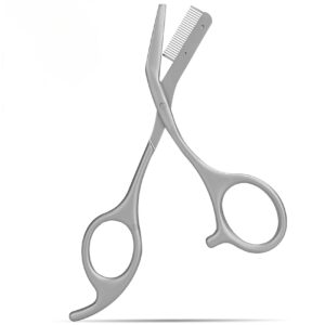 مقص تشذيب الحواجب من جويز، اداة احترافية من الستانلس ستيل مع شفرات دقيقة، مقص حواجب محمول للرجال والنساء، مثالي للسفر والعناية الشخصية