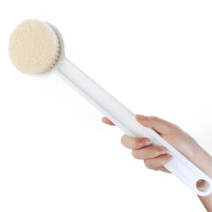 فرشاة للجسم بالفرشاة الجافة، اداة تقشير الجسم المريحة غير القابلة للانزلاق، فرشاة ناعمة لتنظيف الظهر، منتجات العناية الشخصية والاستحمام متعددة الوظائف للنساء الحوامل وكبار السن
