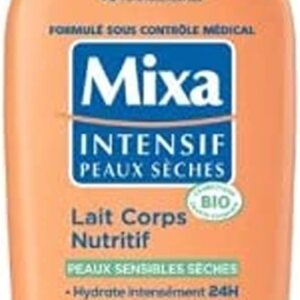 حليب للجسم كامل من ميكسا يرطب لمدة 24 ساعة مع تغذية وتهدئة البشرة الجافة والحساسة