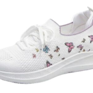 حذاء كاجوال عصري للبنات والنساء بطبعة فراشات أنيقة - مريح جدااا - خفيف الوزن - بخامات عالية الجودة