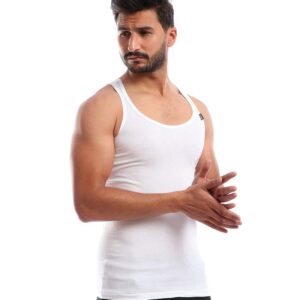 مجموعة من (5) تي شيرتات داخلية قطن بدون أكمام - للرجال