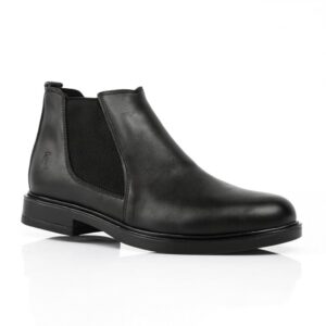 بوت تشيلسي كلاسيكي للرجال من الجلد الطبيعي مع نعل مطاطي مريح بتصميم أنيق ومتين للارتداء اليومي