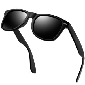 نظارة شمسية مستقطبة للرجال والنساء من كاناستال، خفيفة الوزن بإطار TR90 مربع للحماية الأشعة فوق البنفسجية 400 في الهواء الطلق