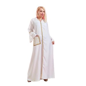 عباية نسائية من الأمل شوب، مقاس متوسط إلى كبير جداً جداً، بتصميم كاجوال مع جيب