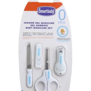 مجموعة المانيكير للعناية بأظافر الأطفال L-BB-35 من سمارت بيبي، أبيض