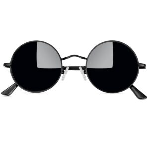 نظارات شمسية دائرية بعدسات مستقطبة للرجال والنساء من جوبين صغيرة بتصميم جون لينون وحماية الاشعة فوق البنفسجية