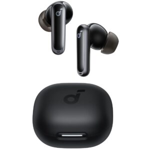 Soundcore P40i by Anker, Noise Cancelling Wireless Earbuds, Adaptive Noise Cancelling to Environments, Heavy Bass, 60H Playtime, 2-in-1 Case and Phone Stand, IPX5, Wireless Charging, Bluetooth 5.3