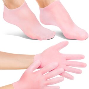 مجموعة جوارب وقفازات ترطيب ناعمة من بوكيلا، جل للعناية بالبشرة لليدين والقدمين، مزيل مسامير القدم، ترطيب وتنعيم البشرة الجافة، هدية للنساء والرجال