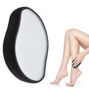 مقشرة لإزالة الشعر كريستالية للنساء والرجال على شكل مانجو بدون ألم لإزالة الشعر (لون أسود)