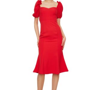 فستان سهرة منسوج للنساء طراز TPRSS21EL0053 من ترنديول