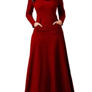 فستان نسائى نبيتى طويل قطن