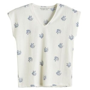 LC واكيكي تي شيرت نسائي برقبة على شكل حرف V