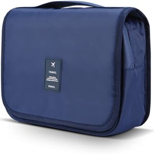 شنطة ذات سعة كبيرة للاحتفاظ بادوات العناية الشخصية والمكياج اثناء السفر، مناسبة للرجال والنساء, سي، البوليستر، متعدد الألوان