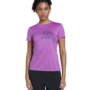 PUMA Womens W TAD BIG LOGO TEE Wild Berry Classic