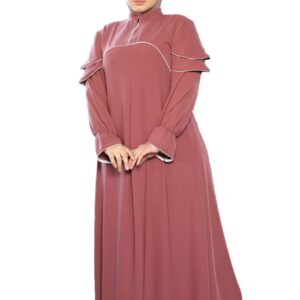 عبايه خروج كريب فيرونا موديل 00313 للنساء من GAMAL SONS FOR ABAYA