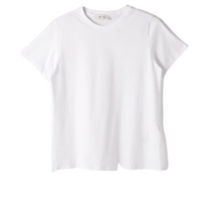 LC واكيكي تيشيرت سادة برقبة دائرية ضيقة واكمام قصيرة للنساء S4K170Z8-Q6K-1