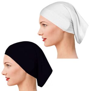 قبعة مرنة لتغطية الرأس تحت الحجاب للنساء من اوريتي، بونيه اسلامي بمقاس واحد