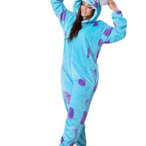 جمبسوت نسائي بغطاء رأس من الفرو، مقاس واحد