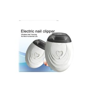 ماكينة تشذيب اظافر كهربائية | لوازم العناية الشخصية هادئة قابلة لاعادة الشحن بمنفذ USB مع ضوء LED، اداة قص اظافر كهربائية لكبار السن من الرجال والنساء والبالغين والاطفال والمراهقين والعائلة والاصدقاء