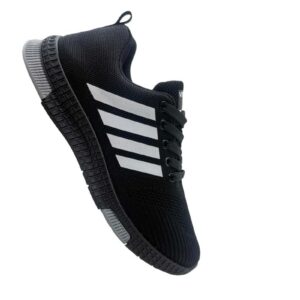 حذاء رياضي شبكي خفيف الوزن وجيد التهوية برباط للرجال من فينيتو 209101-2291010204-42 - اسود وابيض