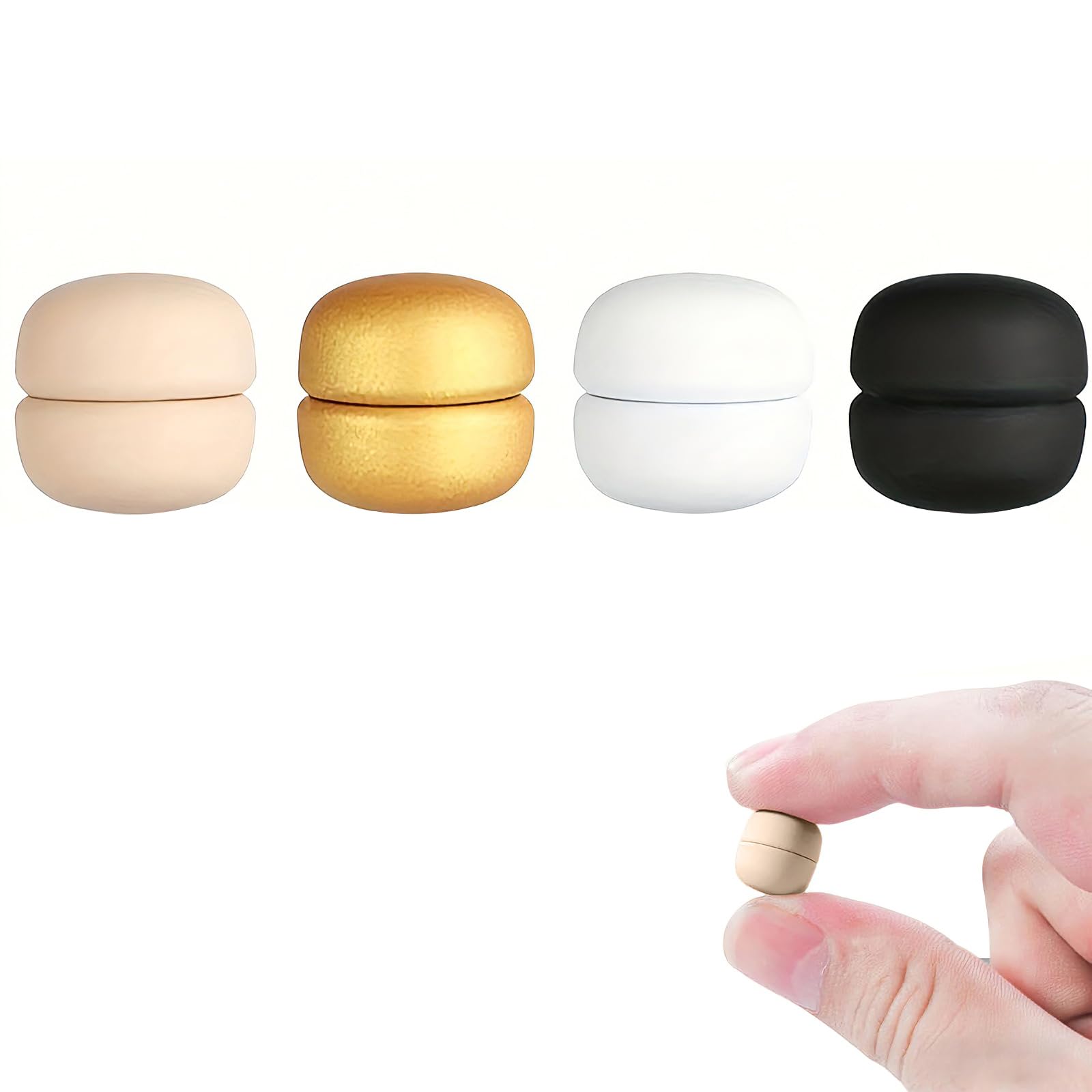 51W93KnDQkL جودتول حامل وشاح مغناطيسي، 4 قطع مشابك قوية بدون دبابيس للحجاب والشال واللف والمناديل - مشابك مغناطيسية امنة على القماش