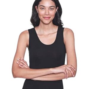 توب داخلي برقبة دائرية واسعة بدون اكمام للنساء من قطونيل