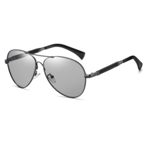 نظارة شمسية للرجال والنساء من سايكسوس، نظارة كلاسيكية بعدسات مستقطبة بنسبة 100% للحماية من الاشعة فوق البنفسجية ذات الطول الموجي 400 نانومتر، مضادة للوهج ومناسبة لقيادة السيارة والاماكن المفتوحة