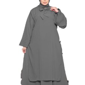 GS-8173Parent GAMAL SONS FOR ABAYA , إدناء 3 قطع عبايه وكاب وطرحه ونقاب مقاس موحد يلبس 90ك للنساء