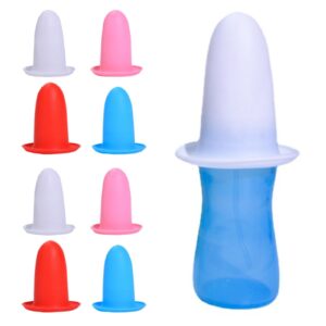 اكسيفور 8 عبوات من الاكمام المرنة للحماية التسرب اغطية زجاجات سيليكون للسفر ملحقات السفر للنساء مستلزمات العناية الشخصية للرجال بحجم اكمام مانعة للتسرب لحاويات